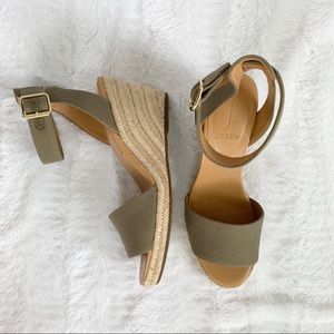 J by JCrew green/gray espadrilles